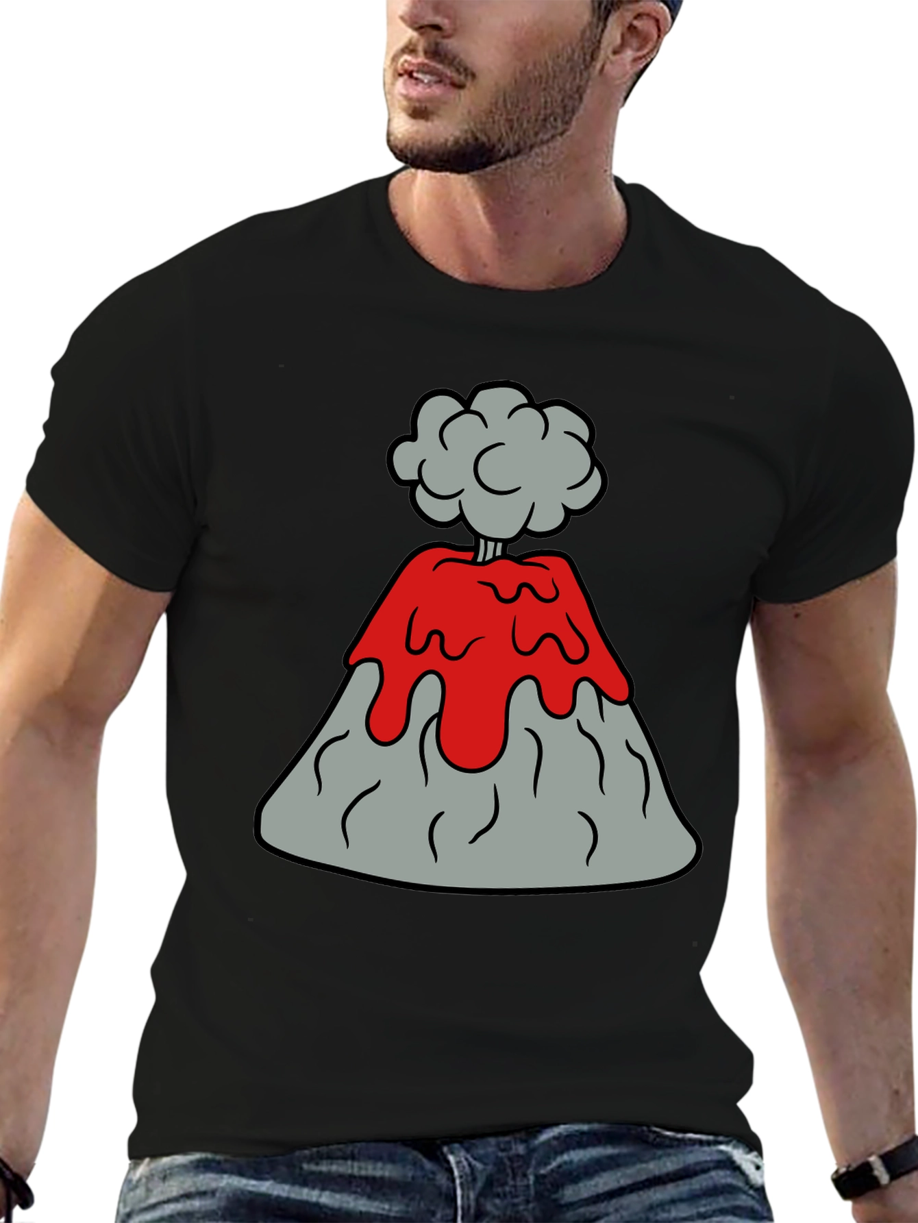 Volcano Explosion Graphic Tee