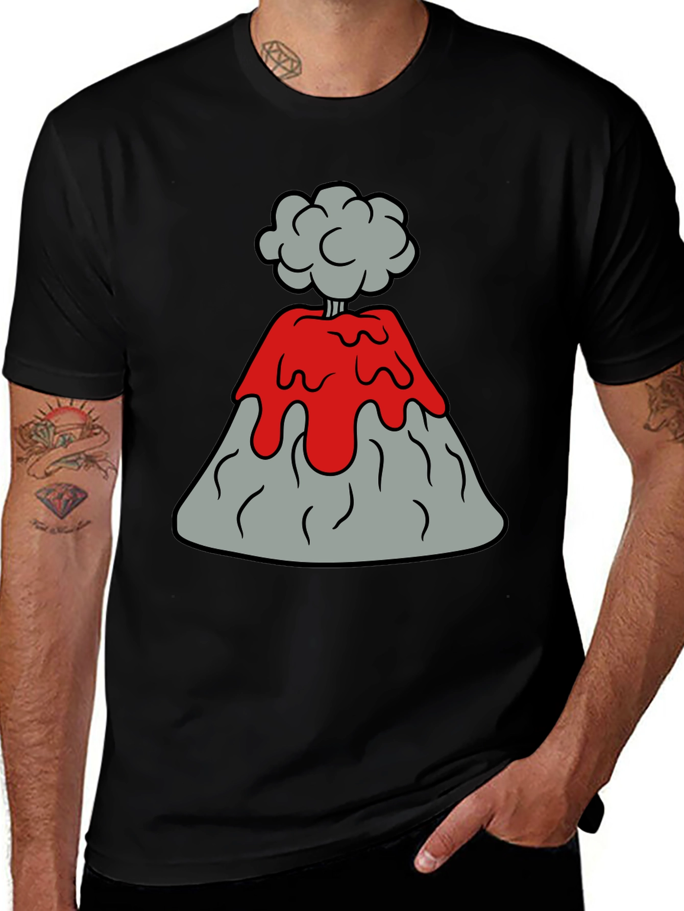 Volcano Explosion Graphic Tee