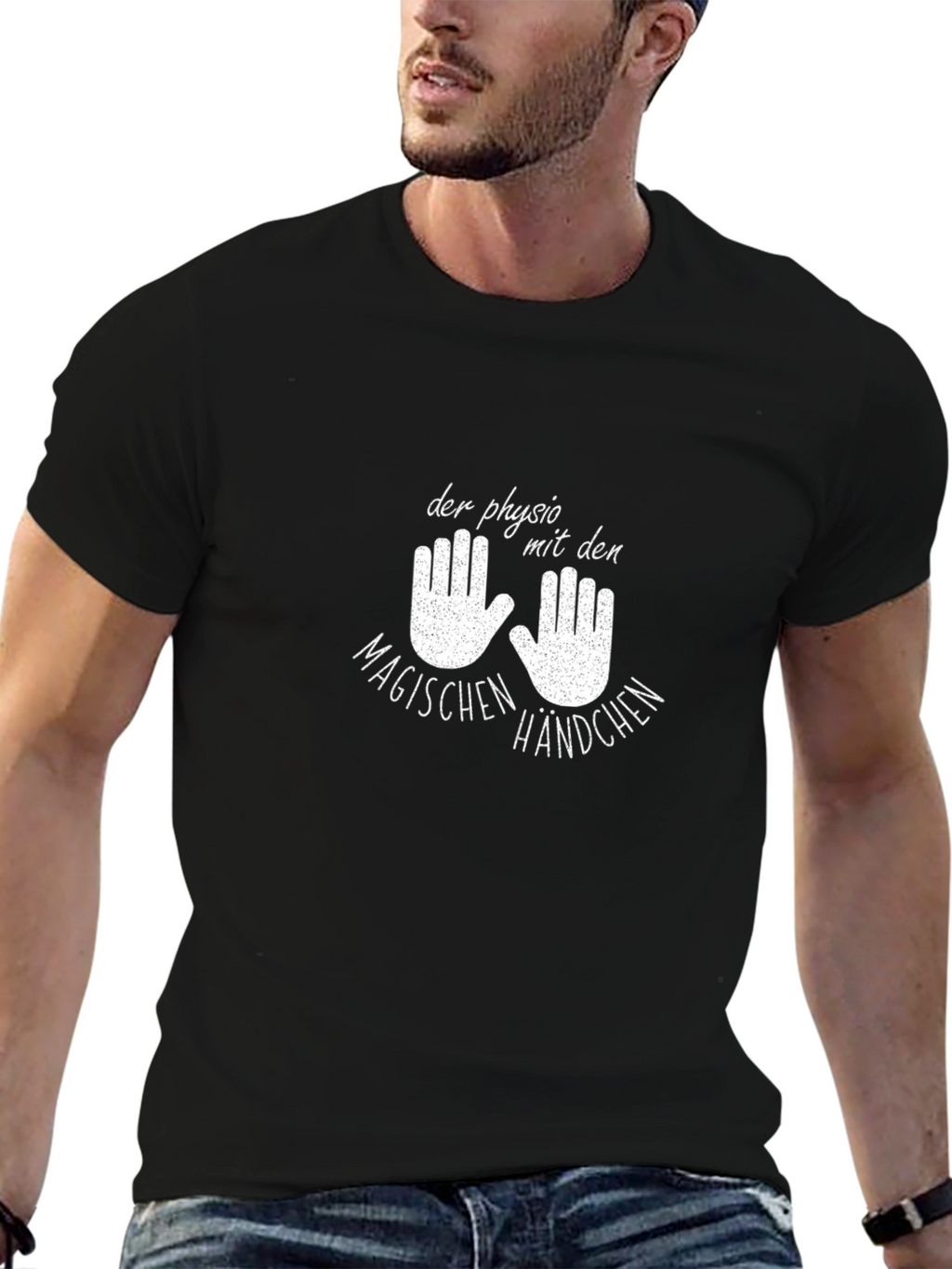 Physio Magic Hands Graphic Tee - Black Unisex