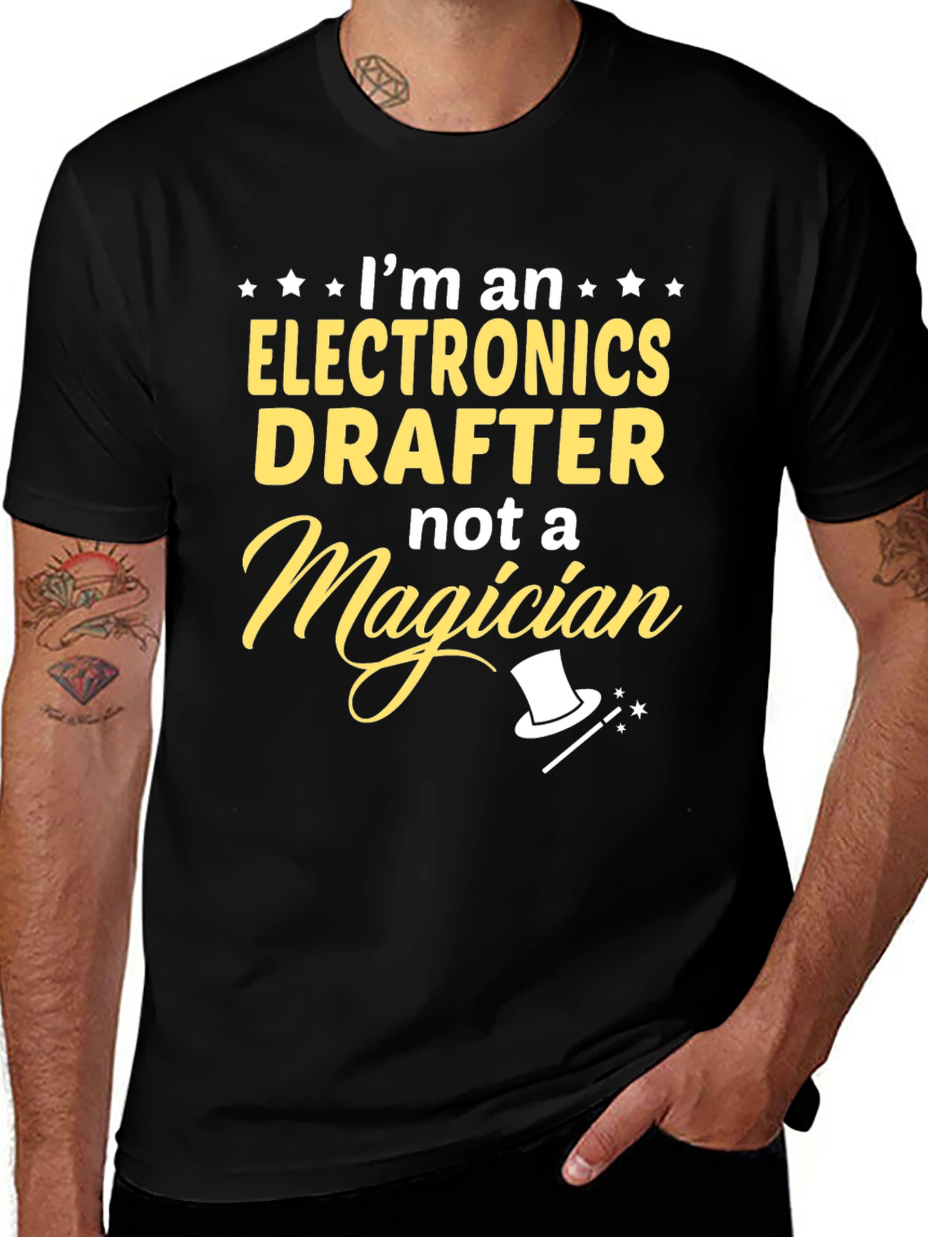 Electronics Drafter Tee - Im Not a Magician