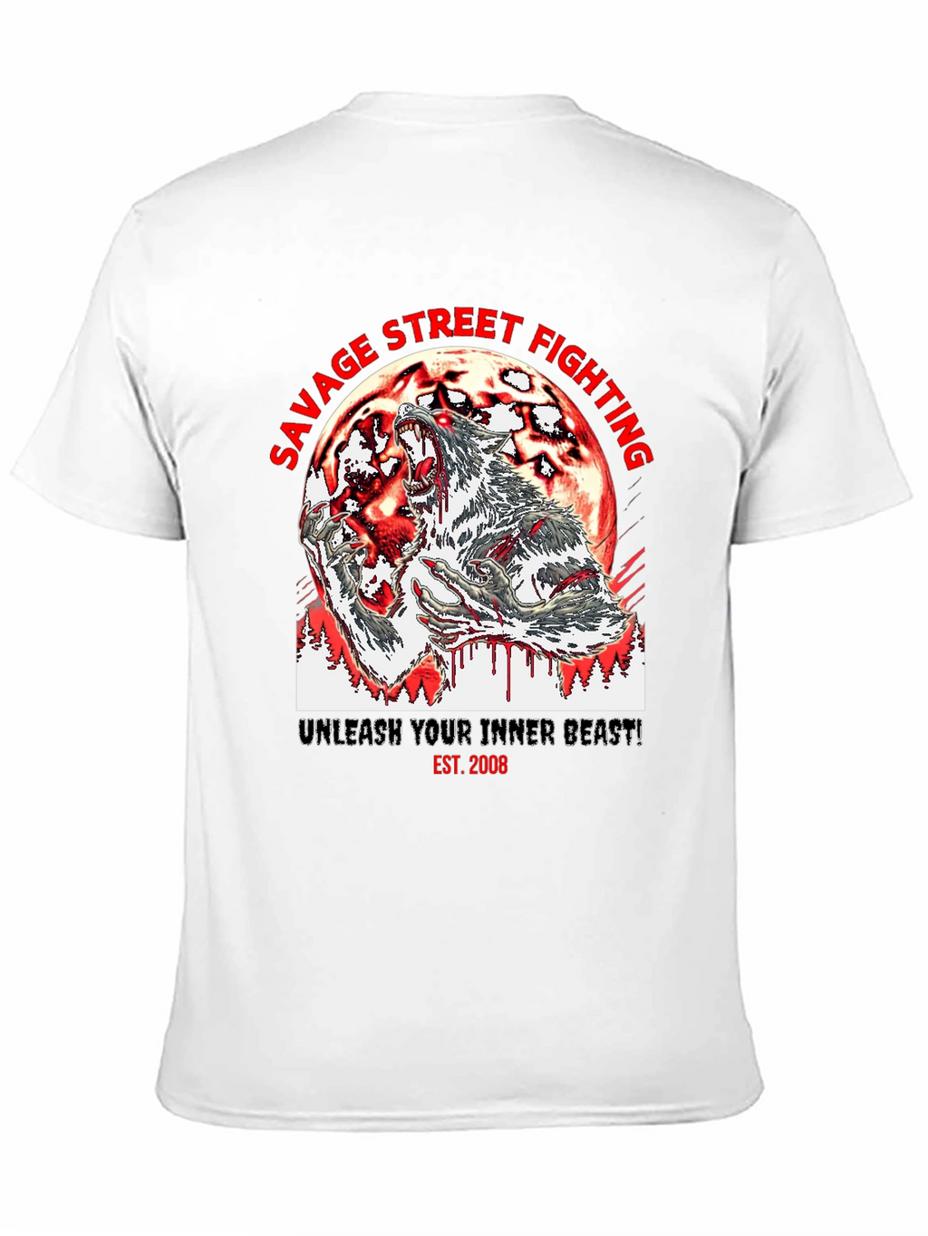 Savage Street Fighting Graphic T-Shirt