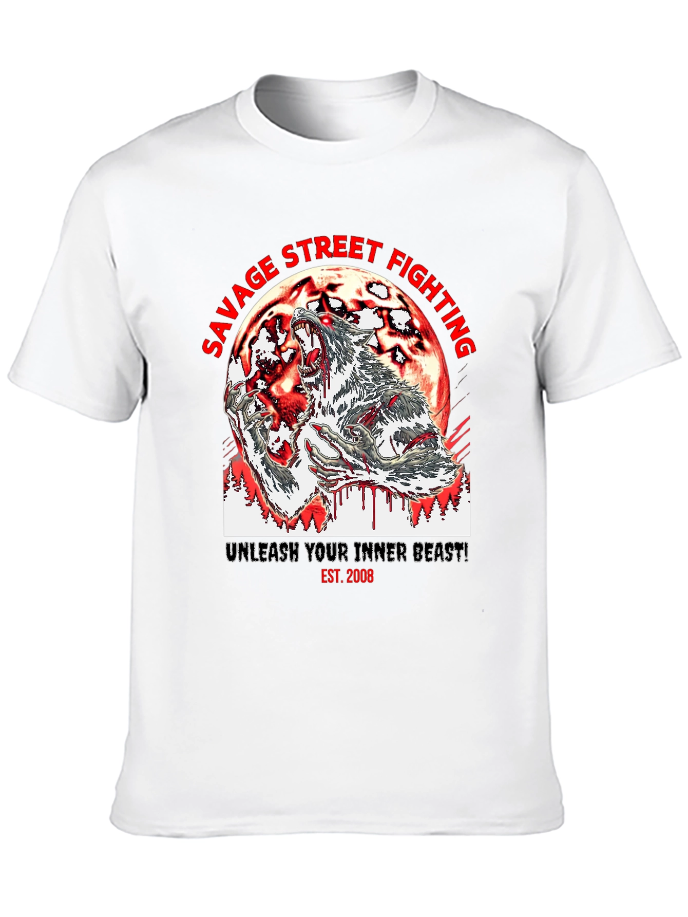 Savage Street Fighting Graphic T-Shirt
