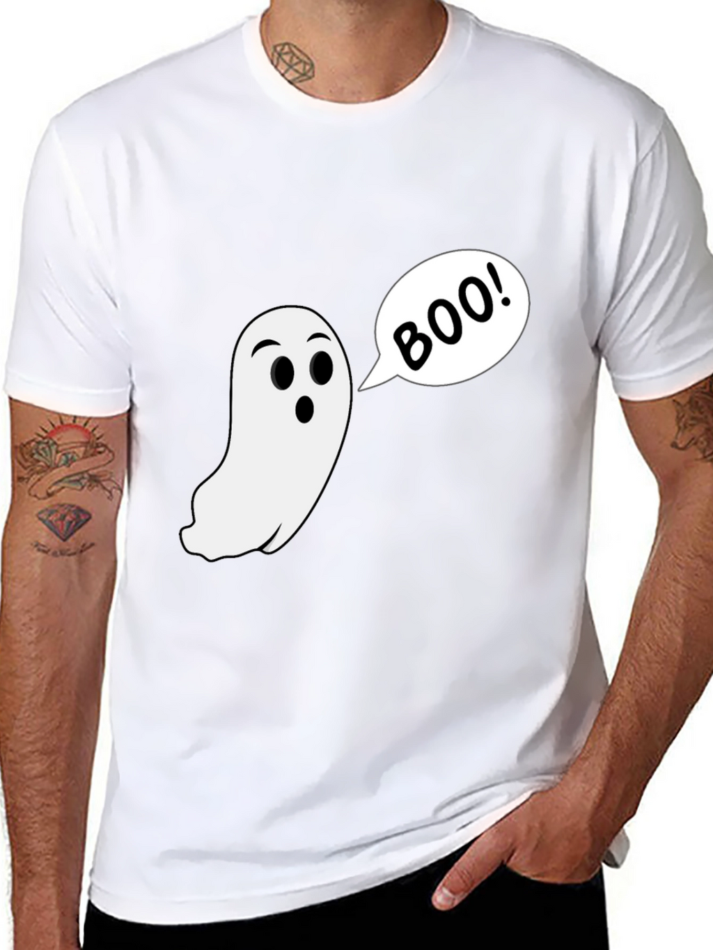 Boo! Ghost Graphic Halloween T-Shirt