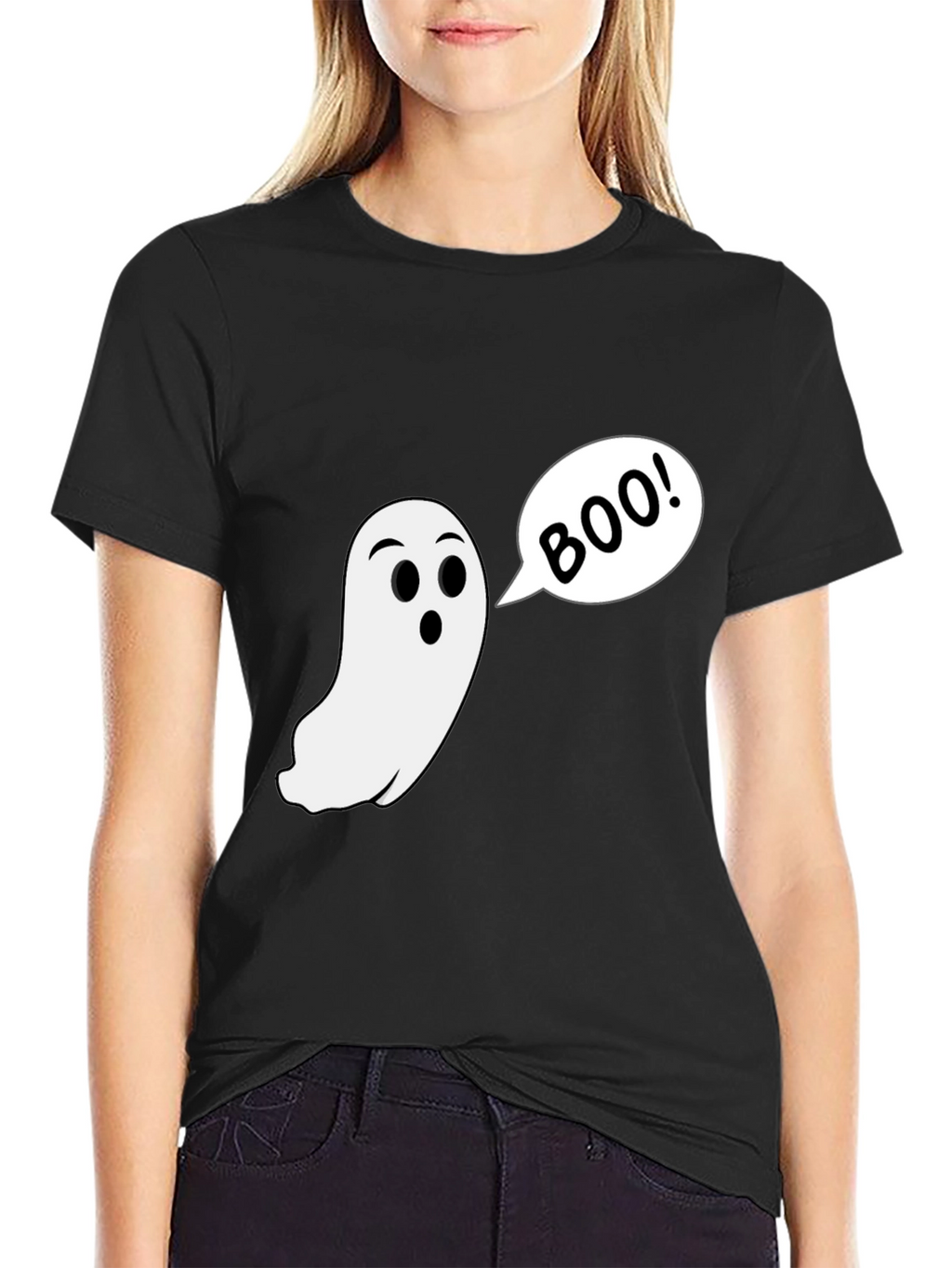Boo! Ghost Graphic Halloween T-Shirt