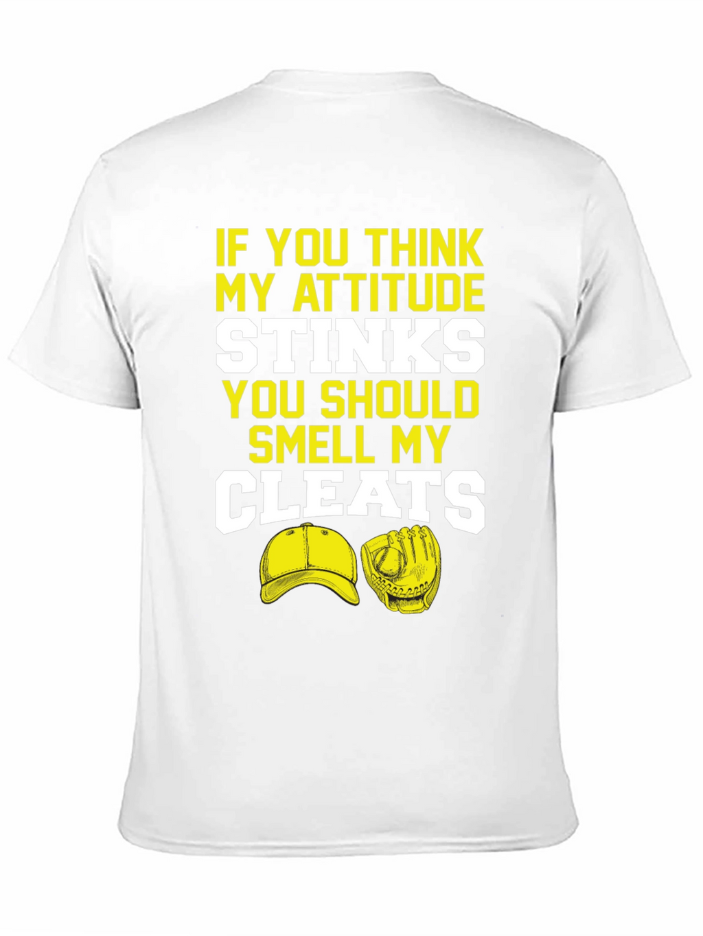 Attitude Stinks Smell Cleats Graphic T-Shirt