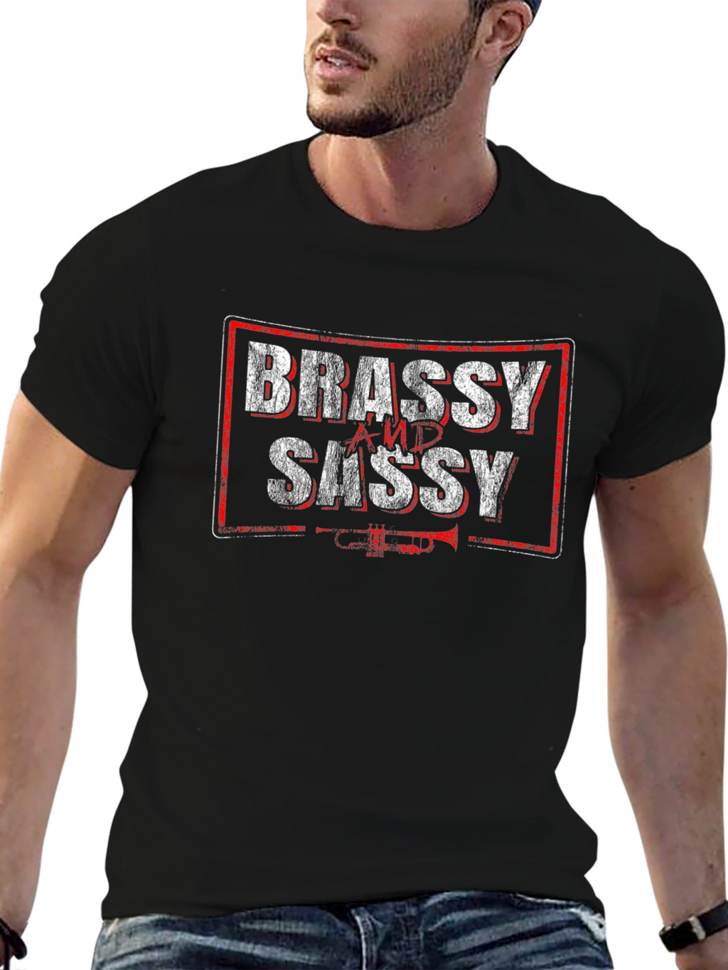 Brassy and Sassy Black T-Shirt