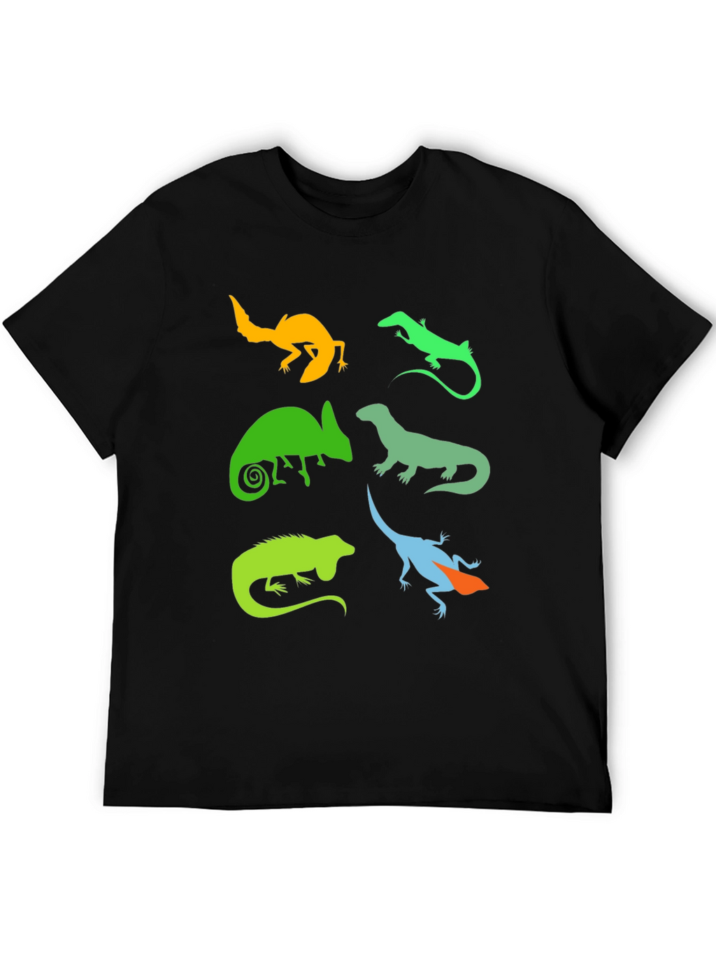 Lizard Silhouette Graphic T-Shirt - Reptile Lover Tee