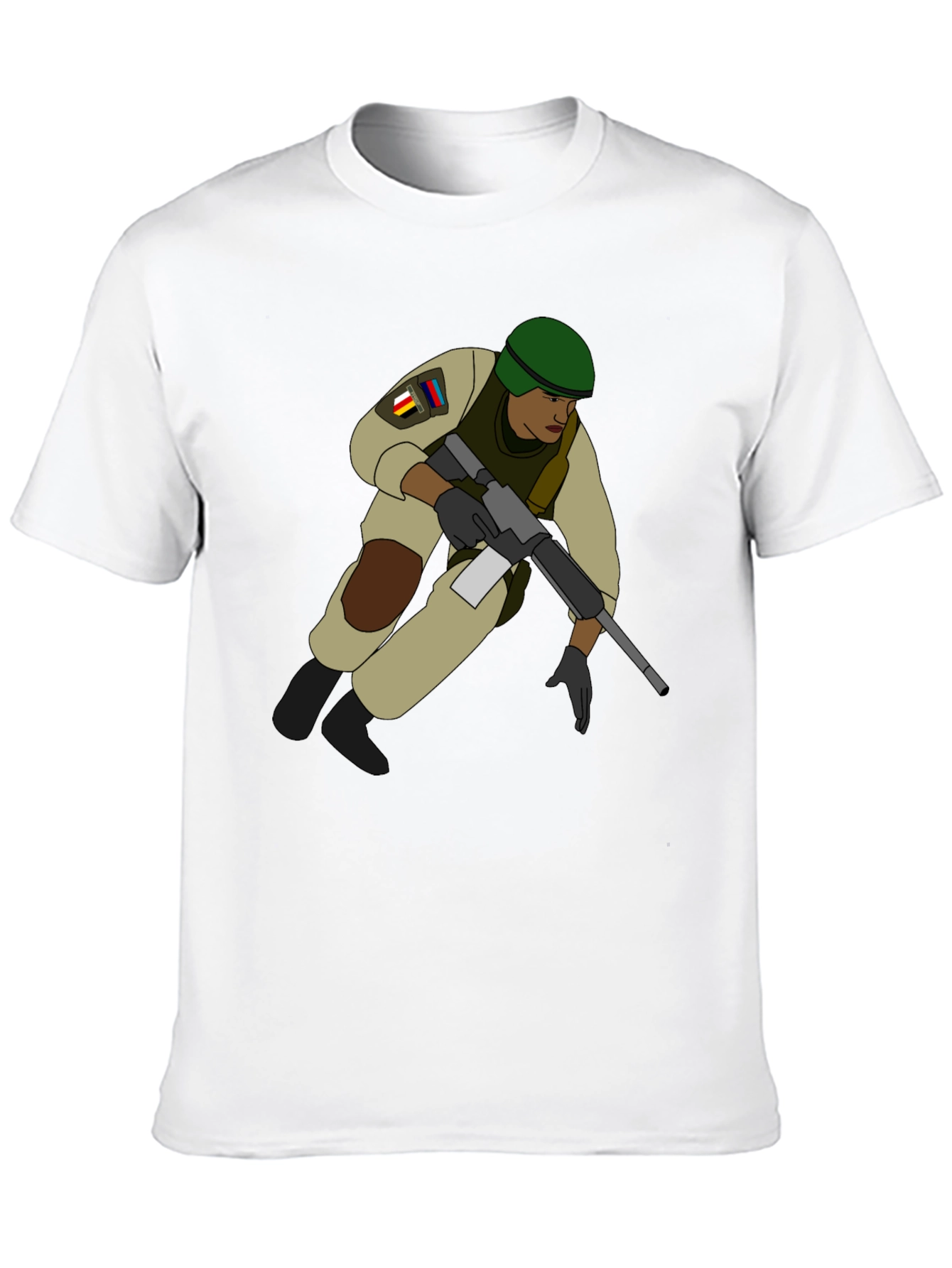 Soldier Graphic T-Shirt - Black