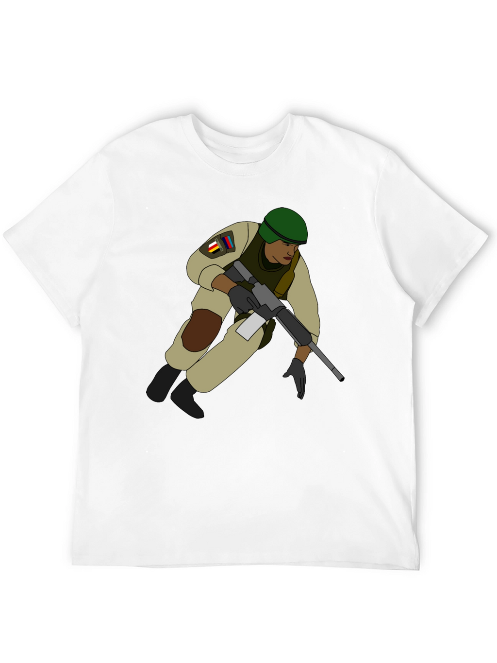Soldier Graphic T-Shirt - Black