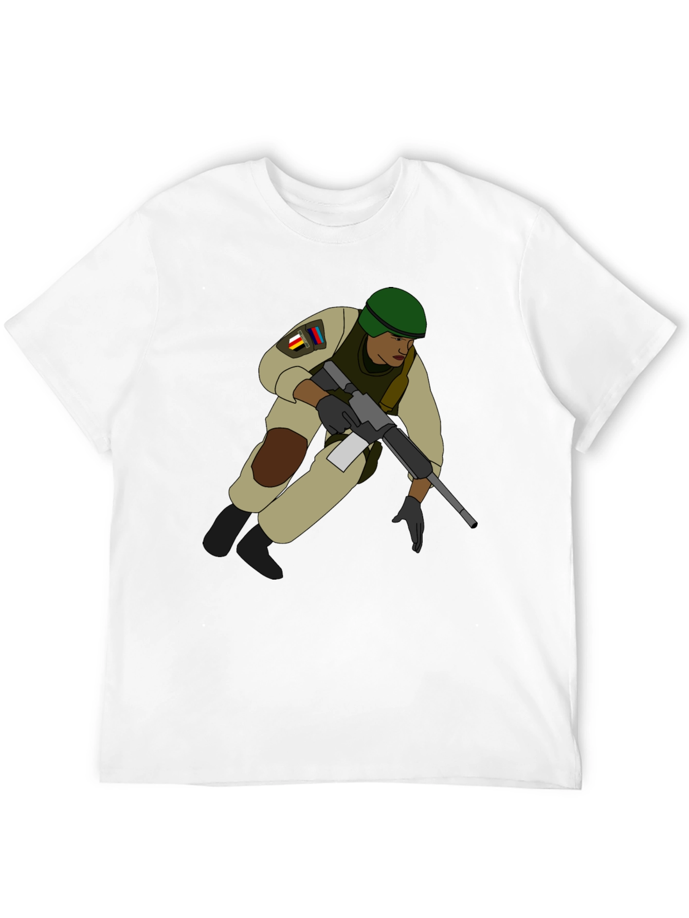 Soldier Graphic T-Shirt - Black