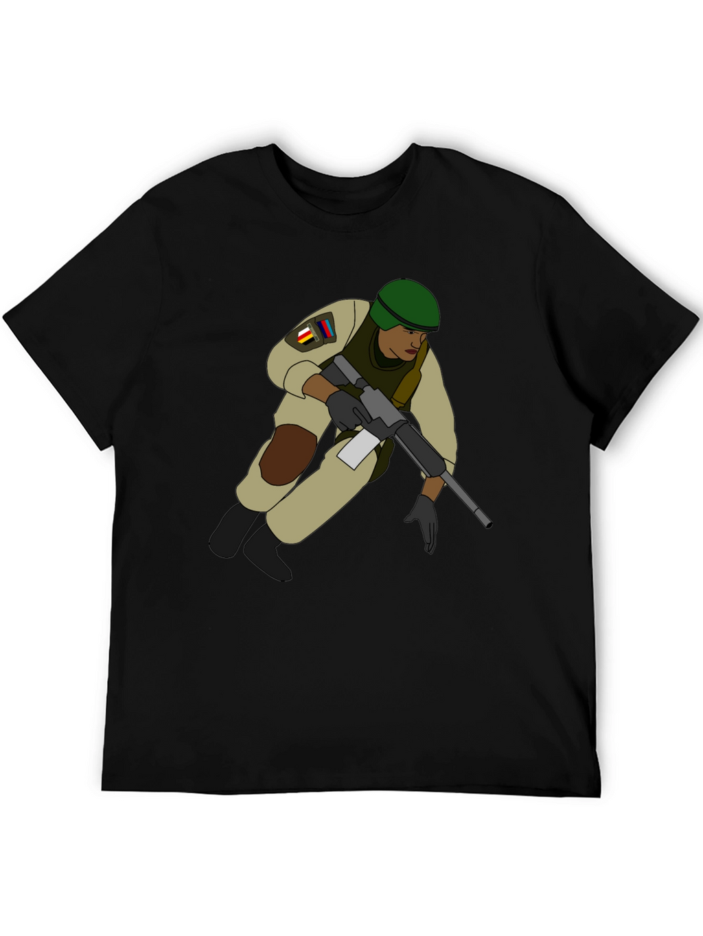 Soldier Graphic T-Shirt - Black
