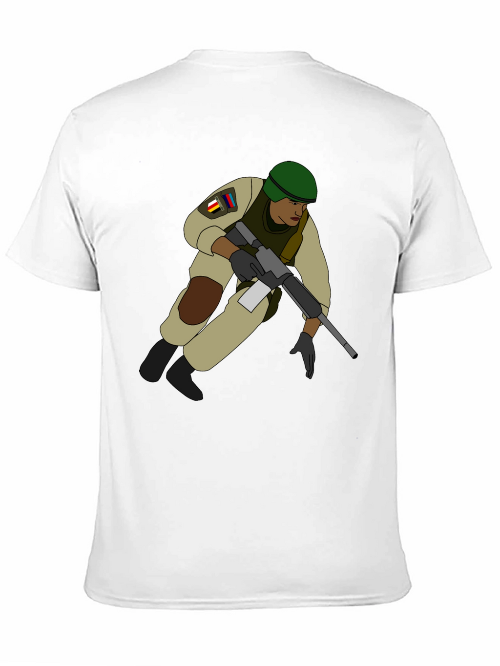 Soldier Graphic T-Shirt - Black