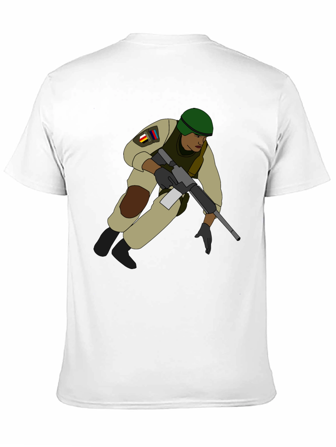 Soldier Graphic T-Shirt - Black