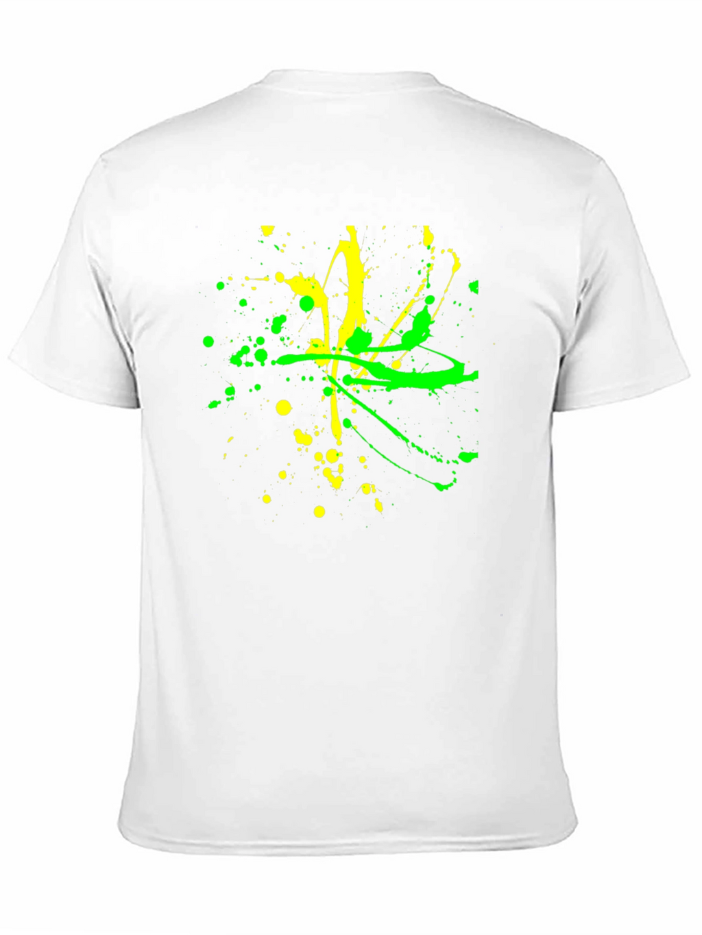 Abstract Splatter Graphic Black T-Shirt