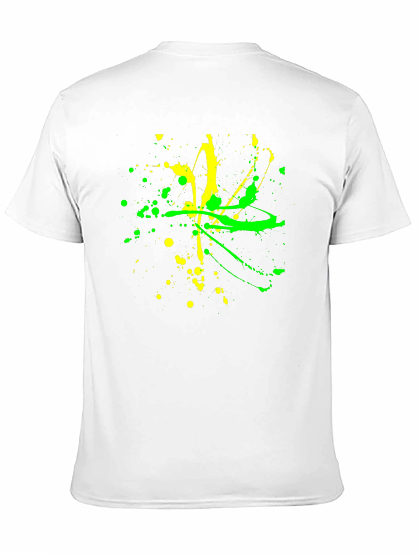 Abstract Splatter Graphic Black T-Shirt