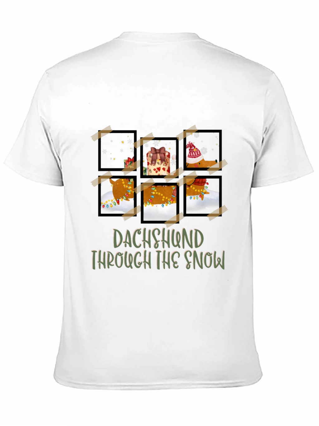Dachshund Through The Snow Graphic Tee
