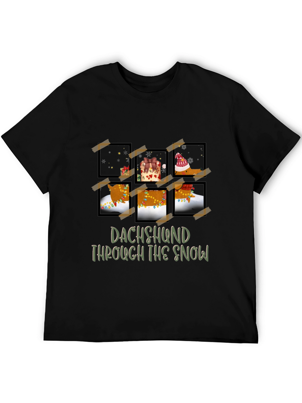 Dachshund Through The Snow Graphic Tee