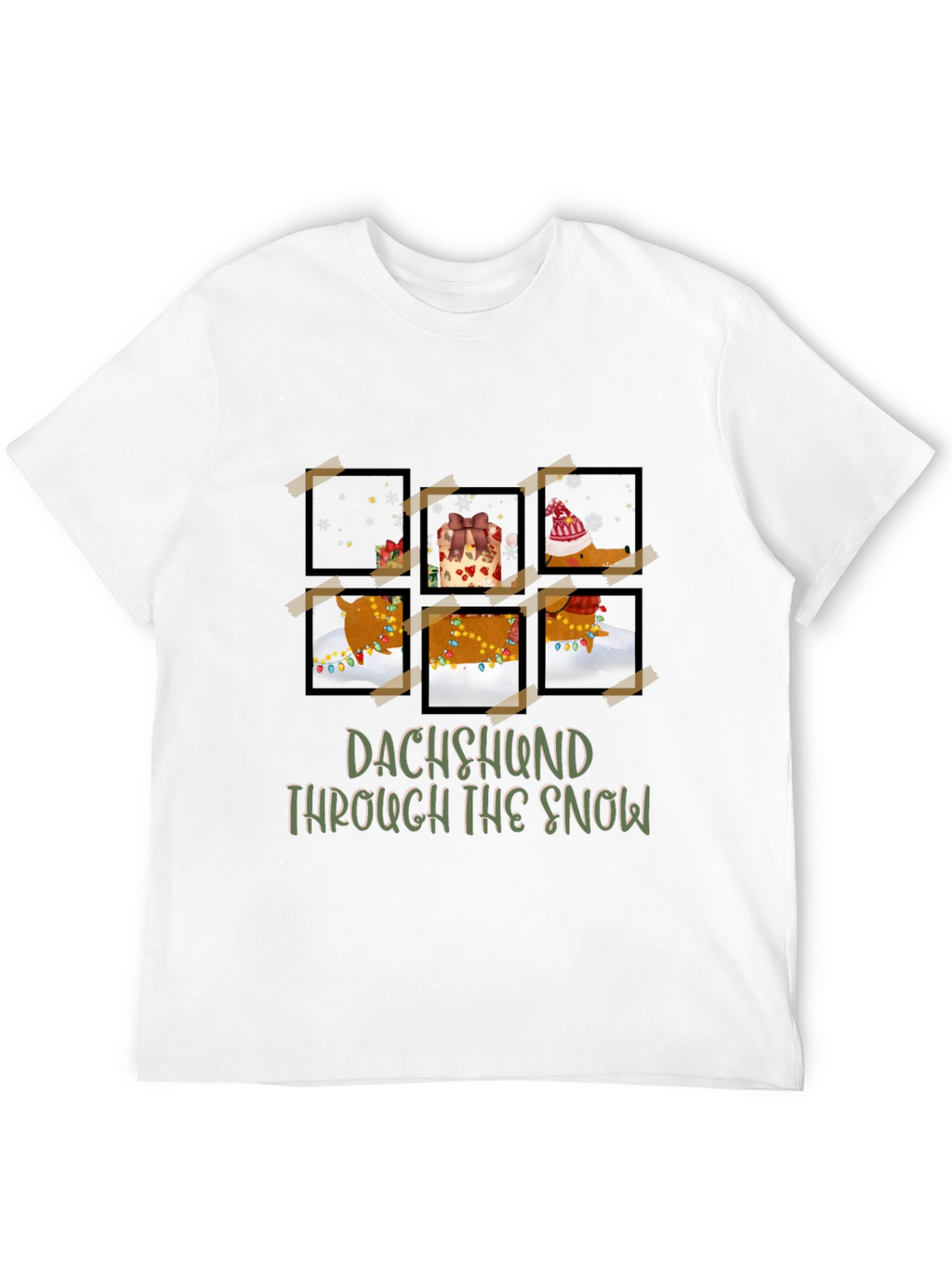 Dachshund Through The Snow Graphic Tee
