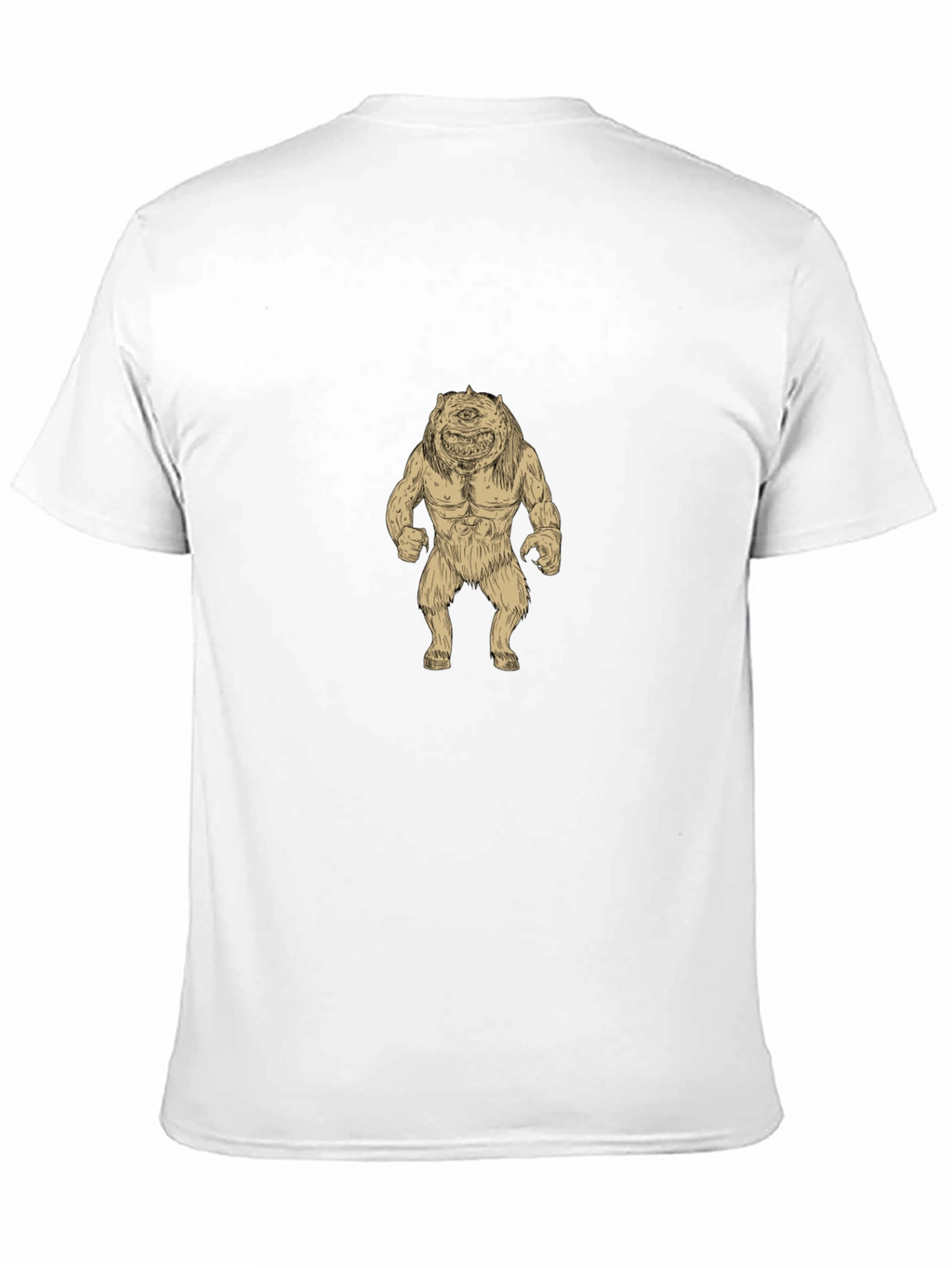Monster Graphic Print Black Tee