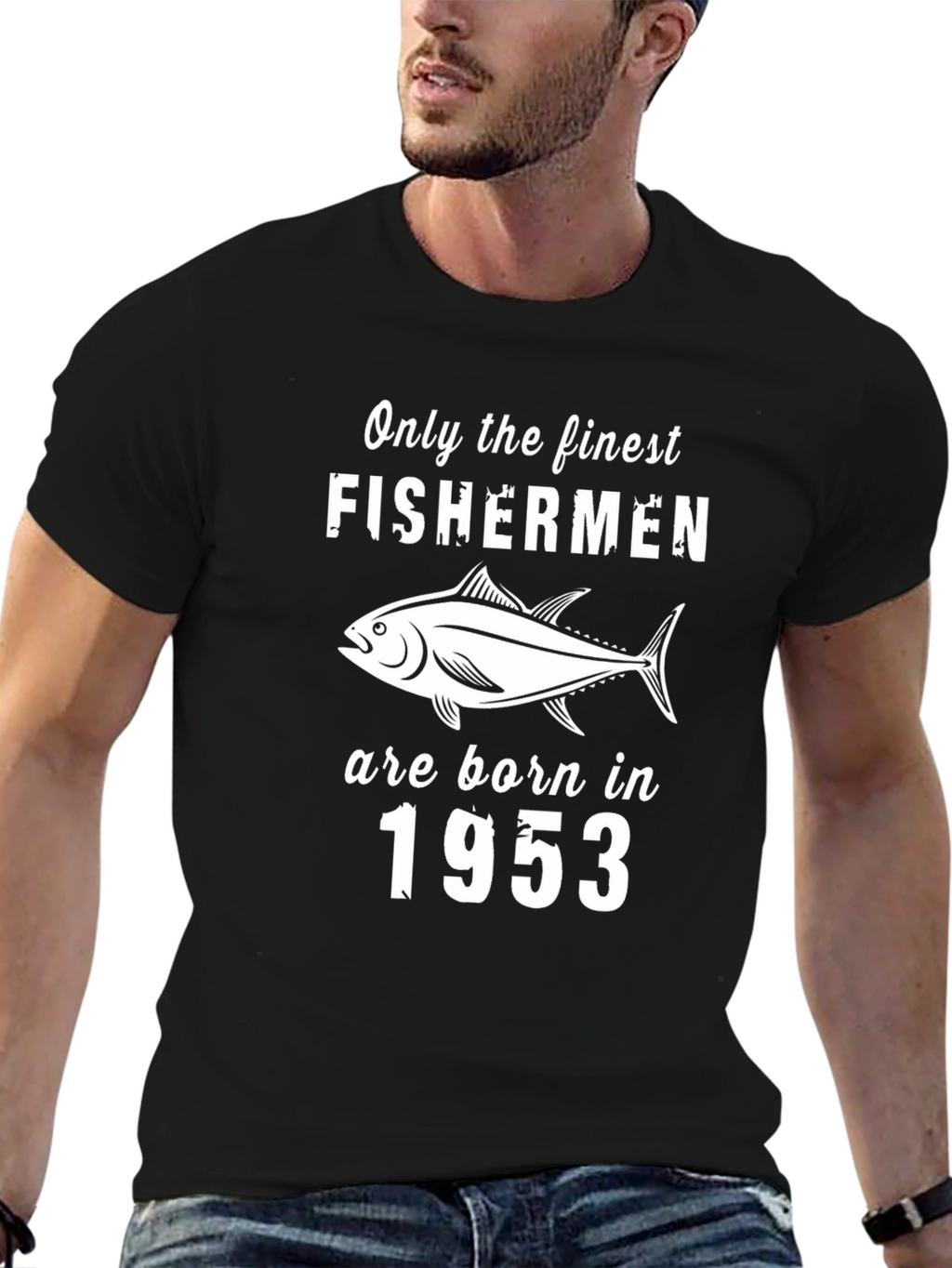 Finest Fishermen Born in 1953 Graphic Tee