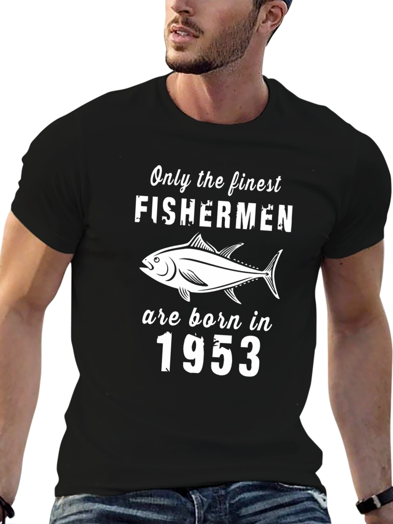 Finest Fishermen Born in 1953 Graphic Tee