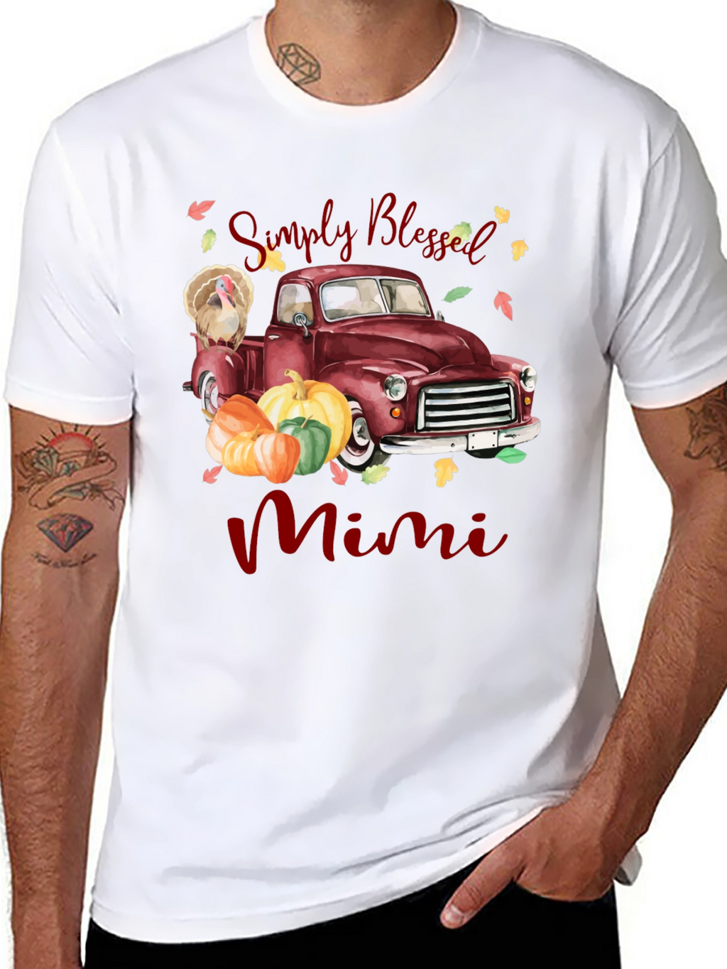 Simply Blessed Mimi Thanksgiving Truck T-Shirt
