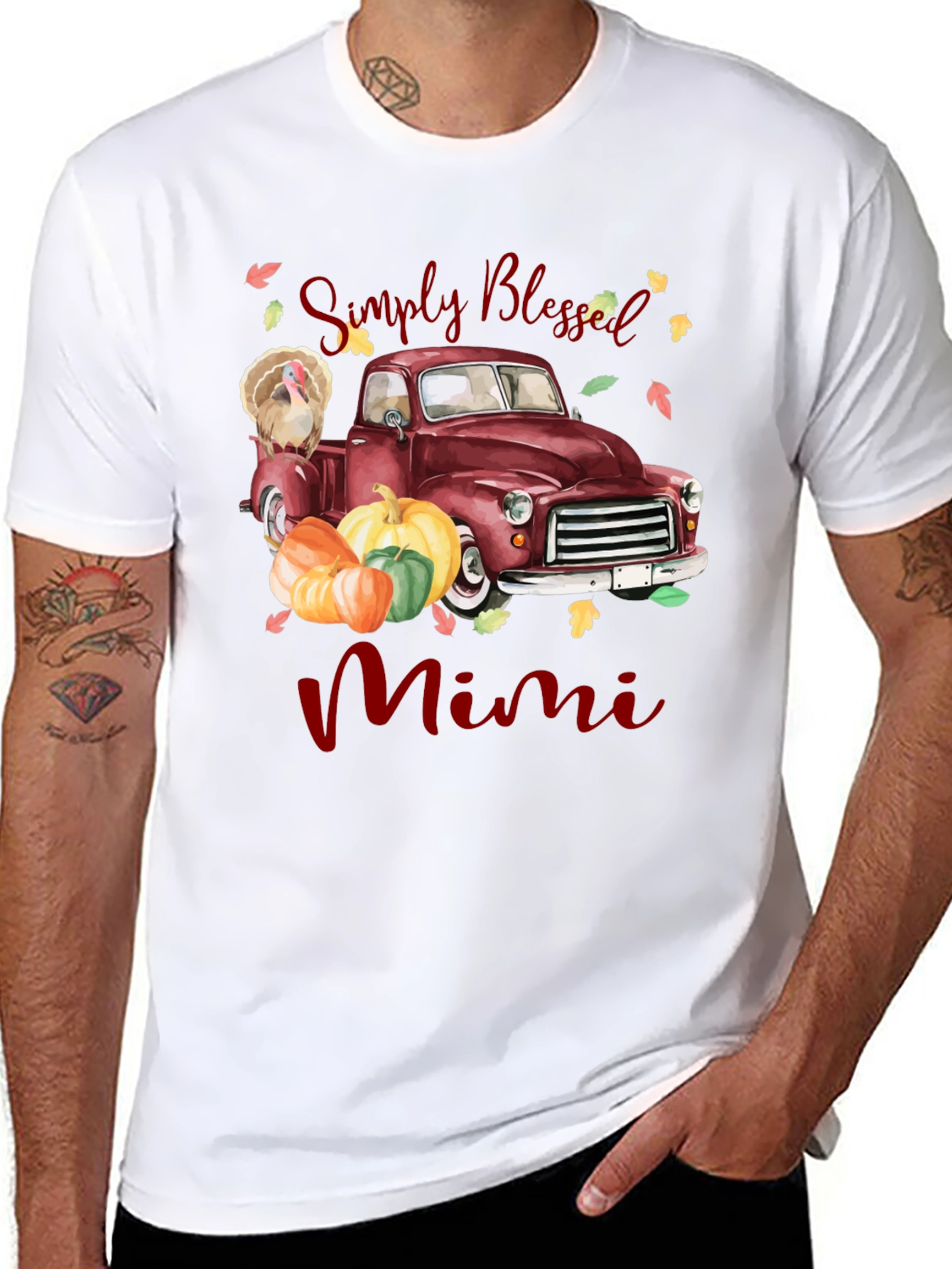 Simply Blessed Mimi Thanksgiving Truck T-Shirt