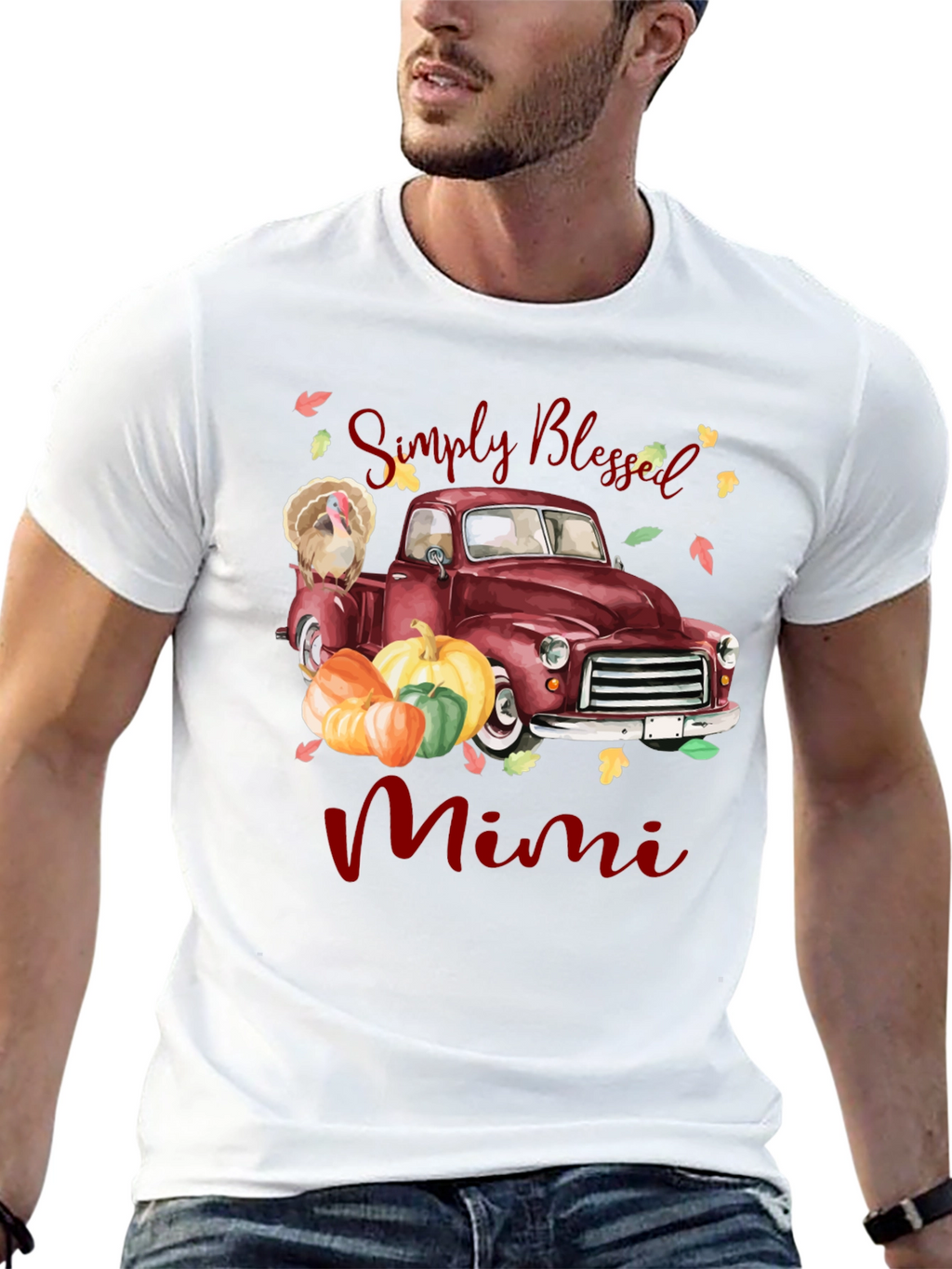 Simply Blessed Mimi Thanksgiving Truck T-Shirt