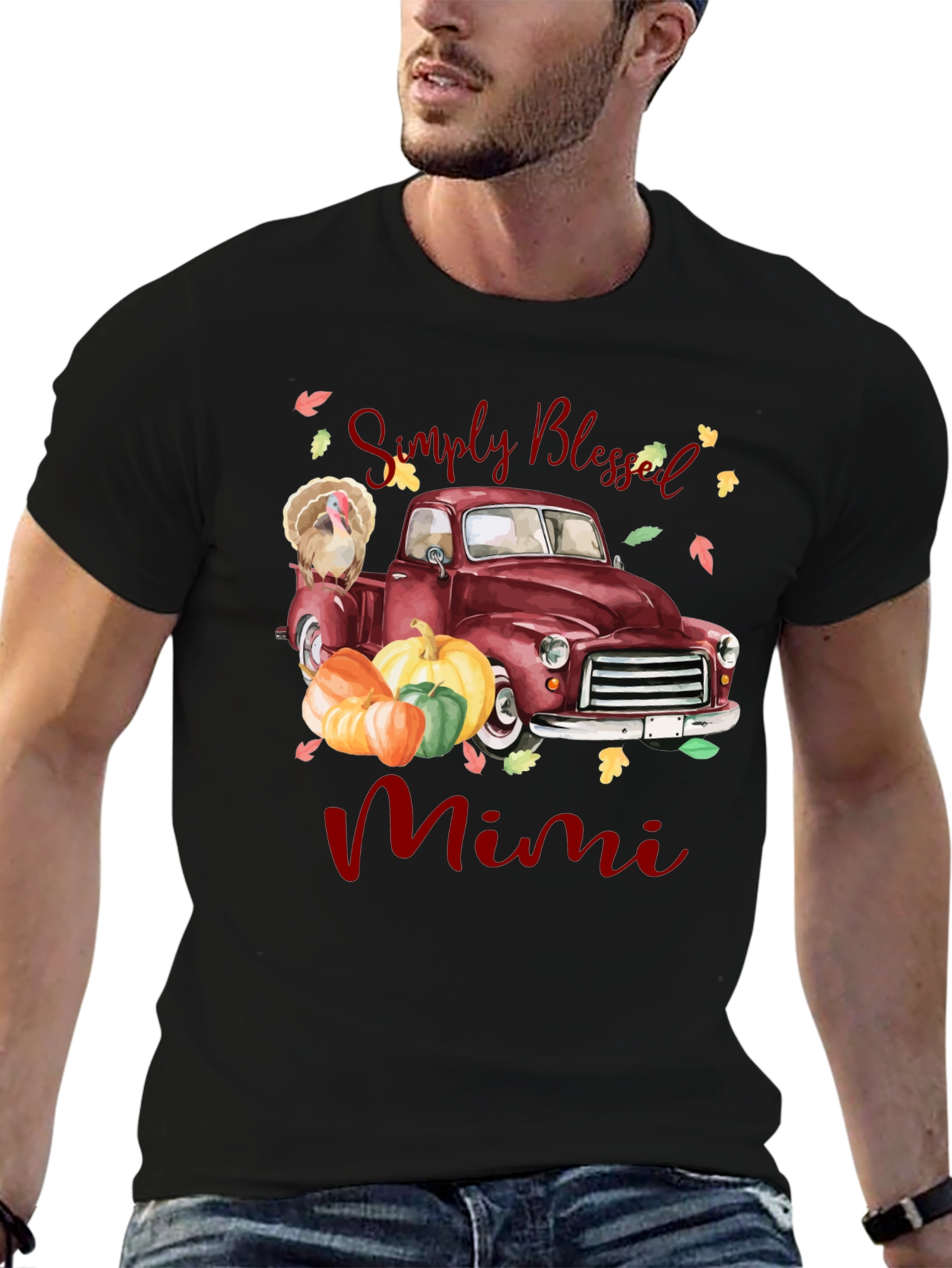 Simply Blessed Mimi Thanksgiving Truck T-Shirt