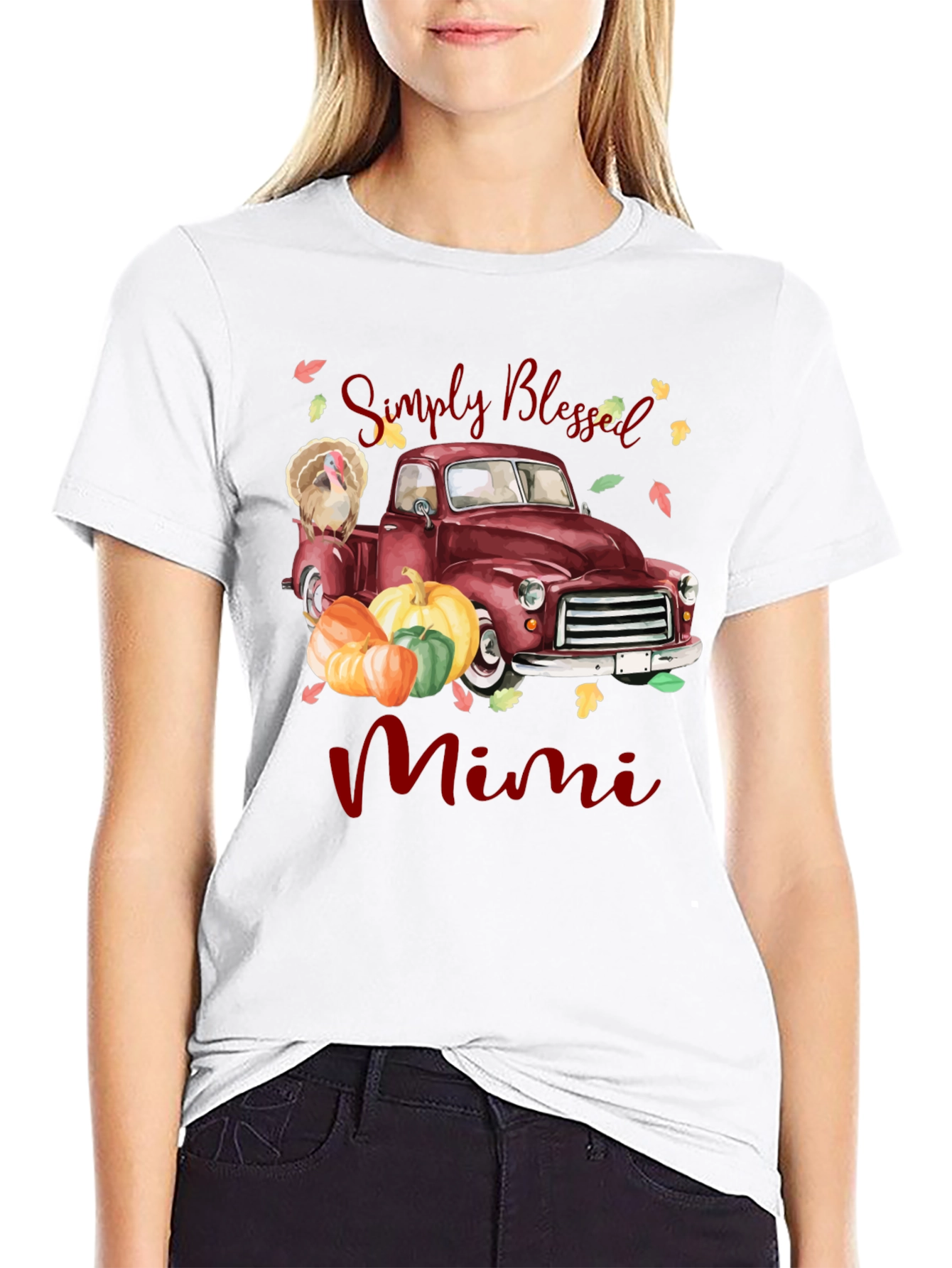 Simply Blessed Mimi Thanksgiving Truck T-Shirt