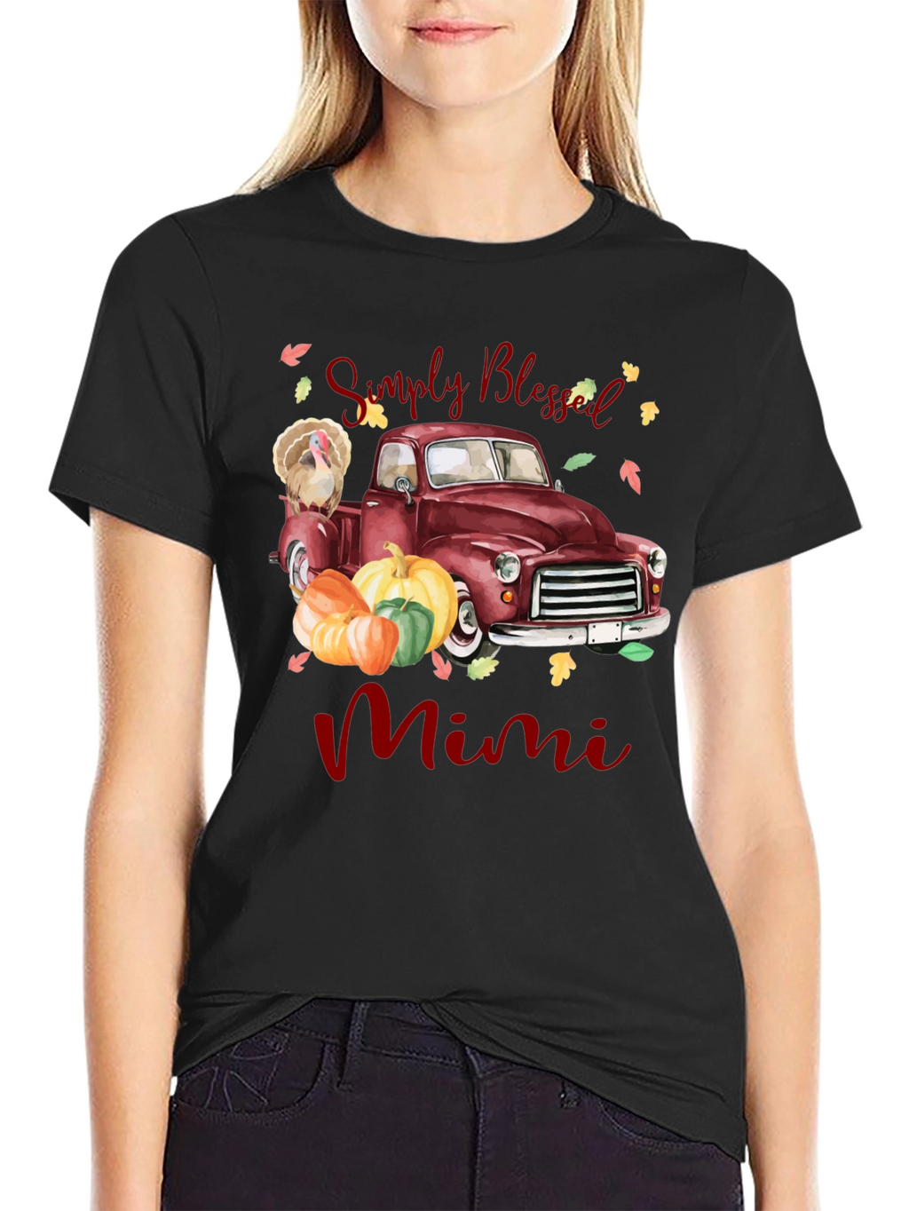 Simply Blessed Mimi Thanksgiving Truck T-Shirt