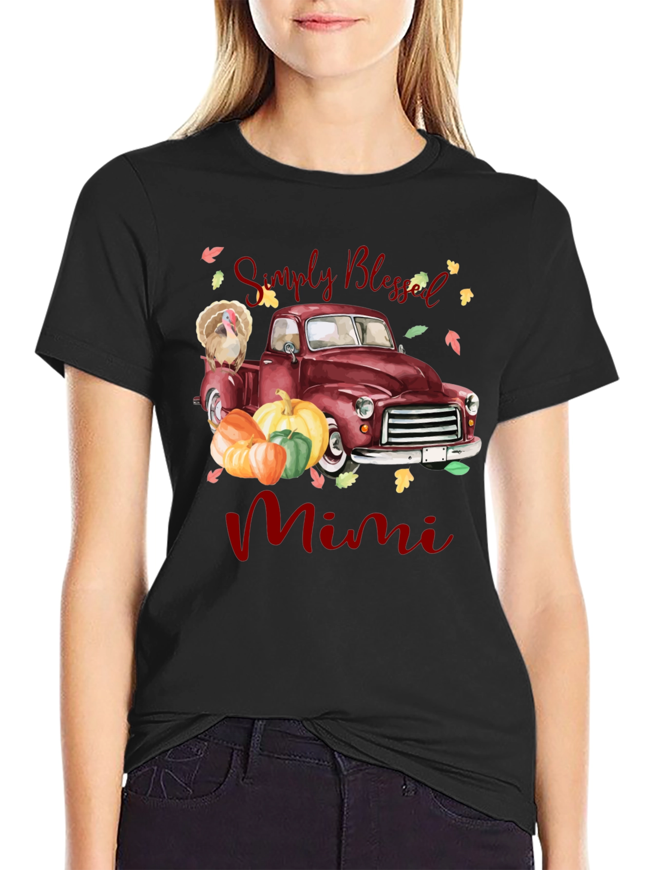 Simply Blessed Mimi Thanksgiving Truck T-Shirt