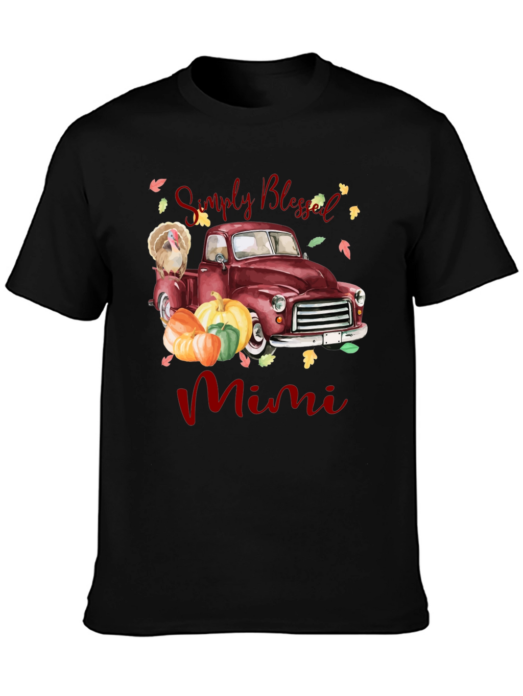 Simply Blessed Mimi Thanksgiving Truck T-Shirt