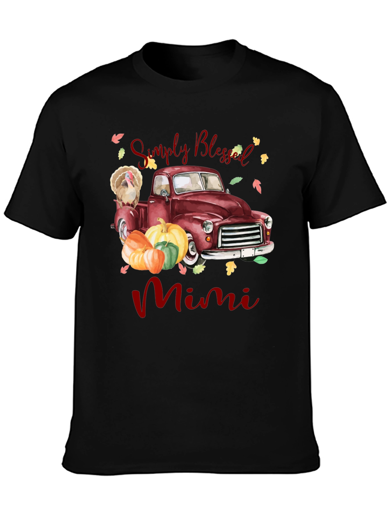 Simply Blessed Mimi Thanksgiving Truck T-Shirt