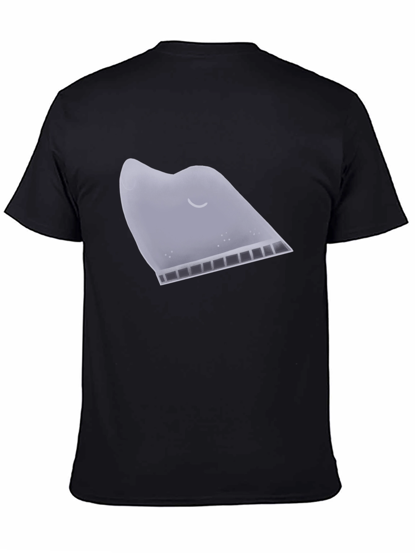 Mens Black Tee - Sleepy Teabag Design