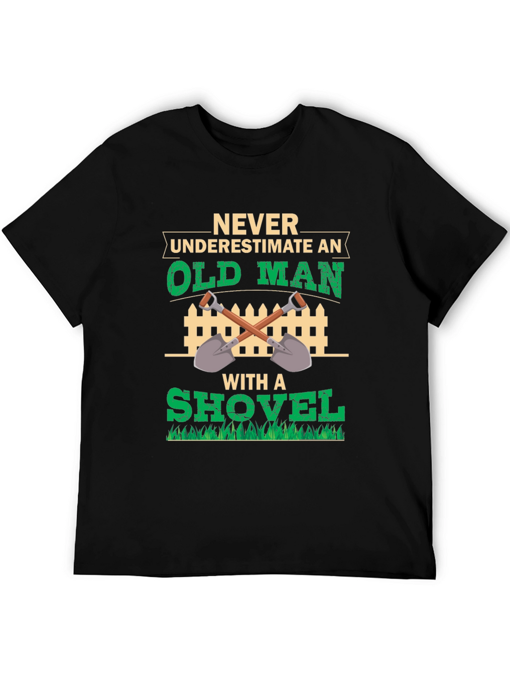 Old Man with Shovel Graphic Tee