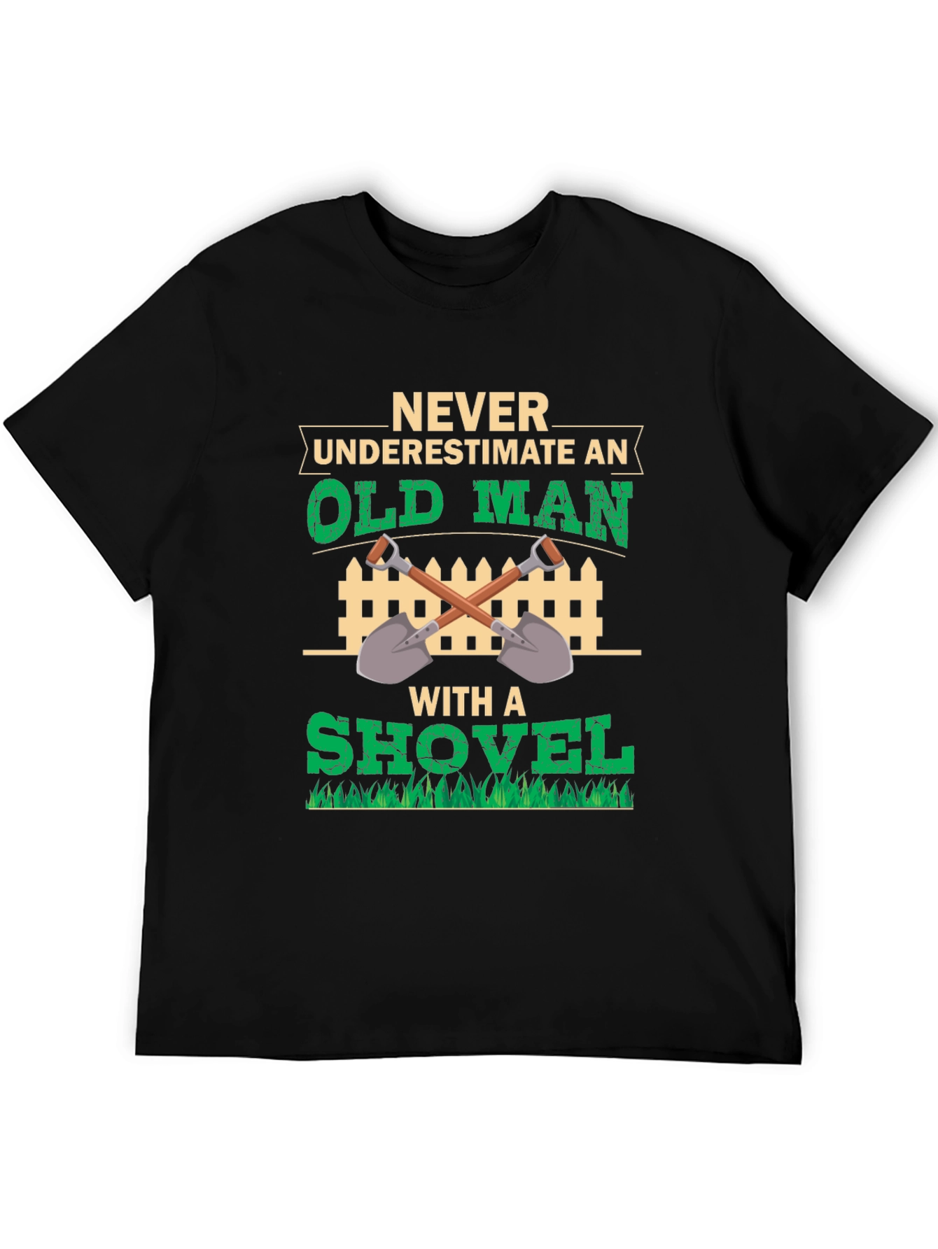 Old Man with Shovel Graphic Tee