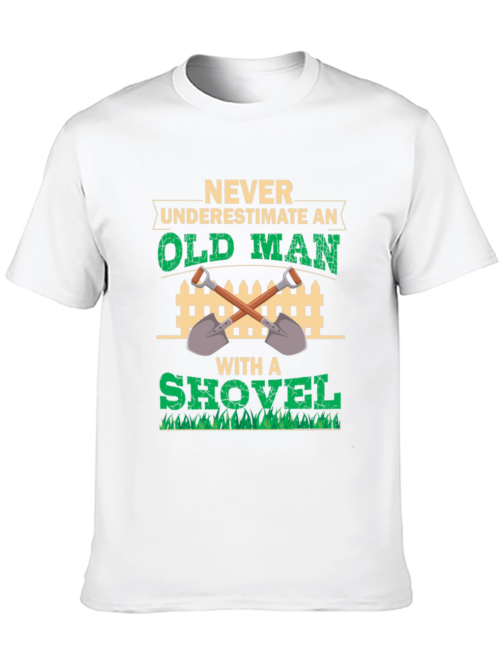 Old Man with Shovel Graphic Tee