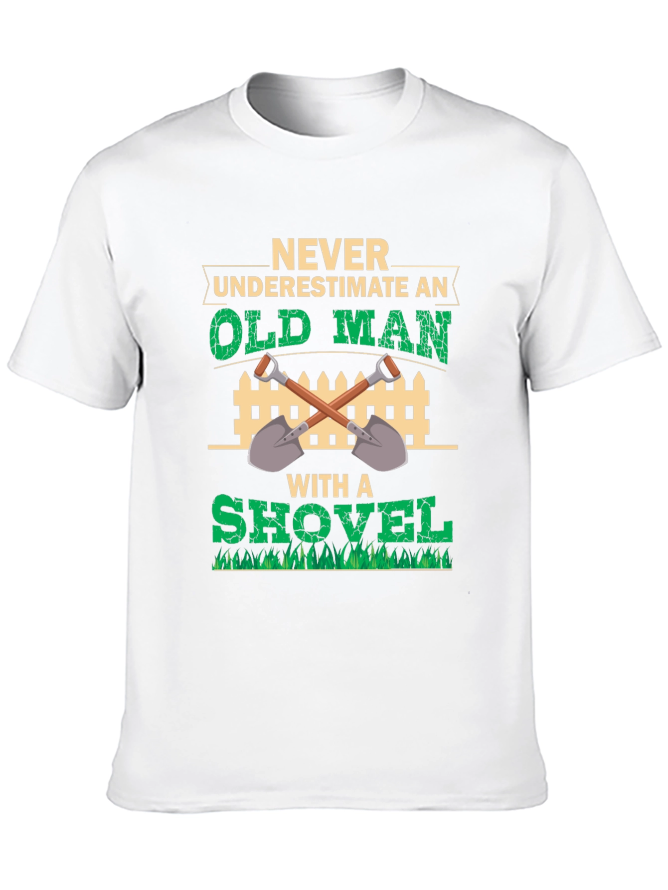 Old Man with Shovel Graphic Tee