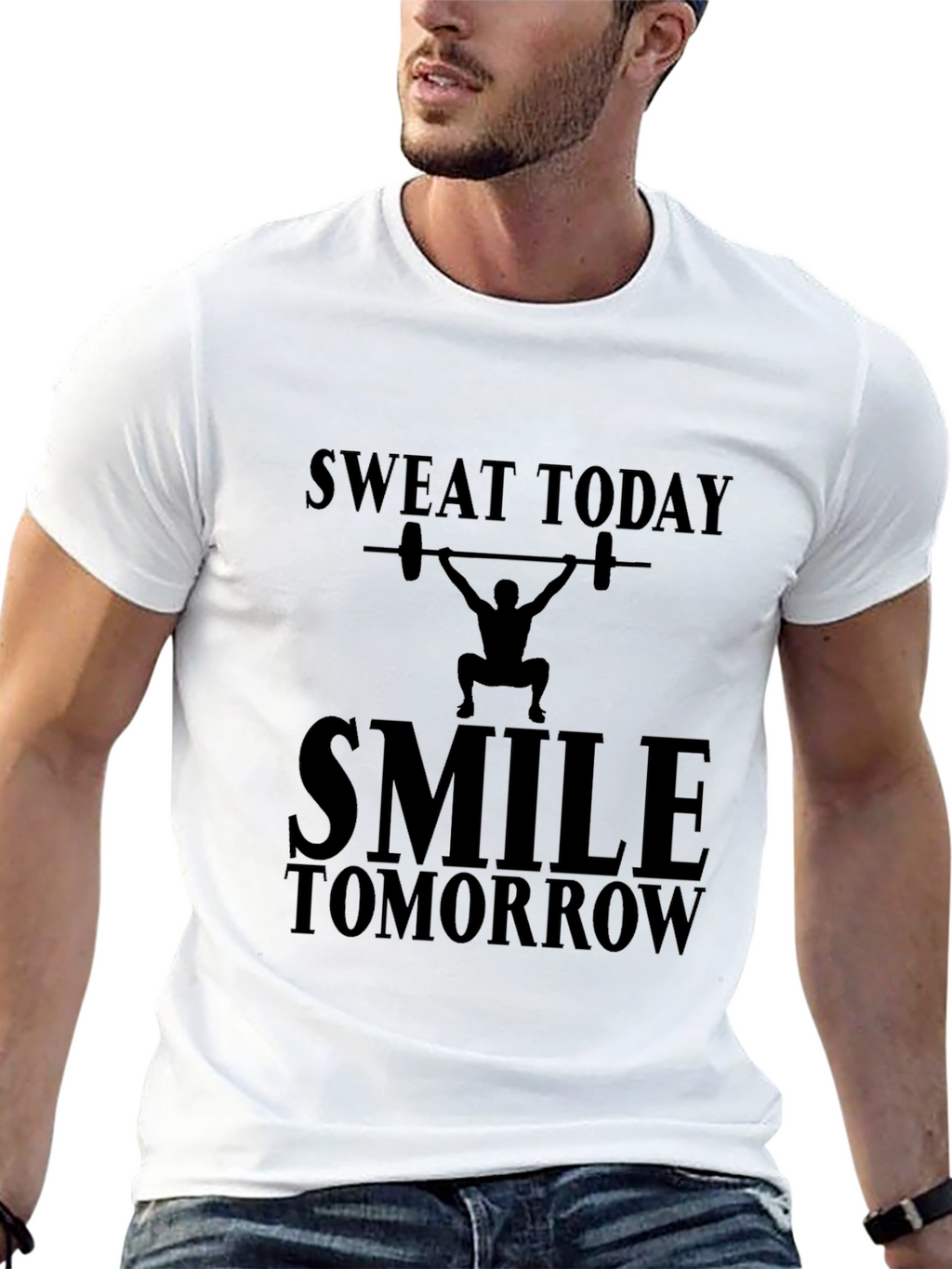 Sweat Today Smile Tomorrow Graphic Tee
