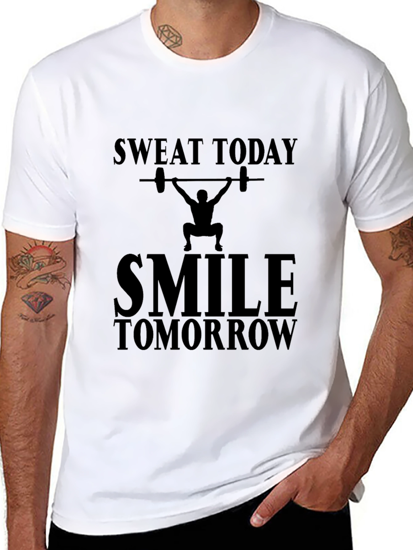 Sweat Today Smile Tomorrow Graphic Tee