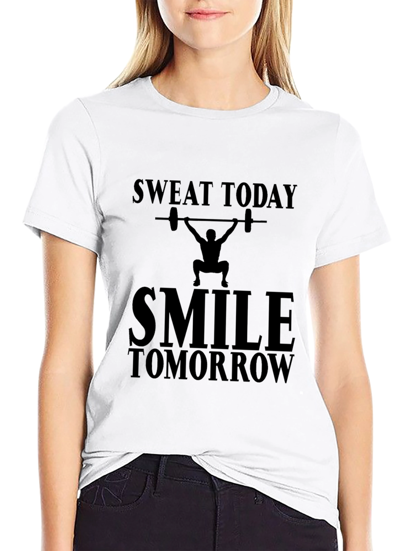 Sweat Today Smile Tomorrow Graphic Tee