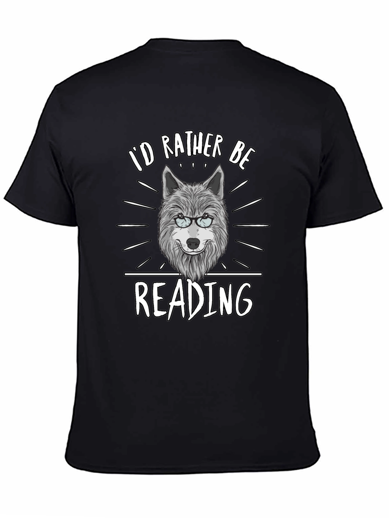 Id Rather Be Reading Wolf T-Shirt