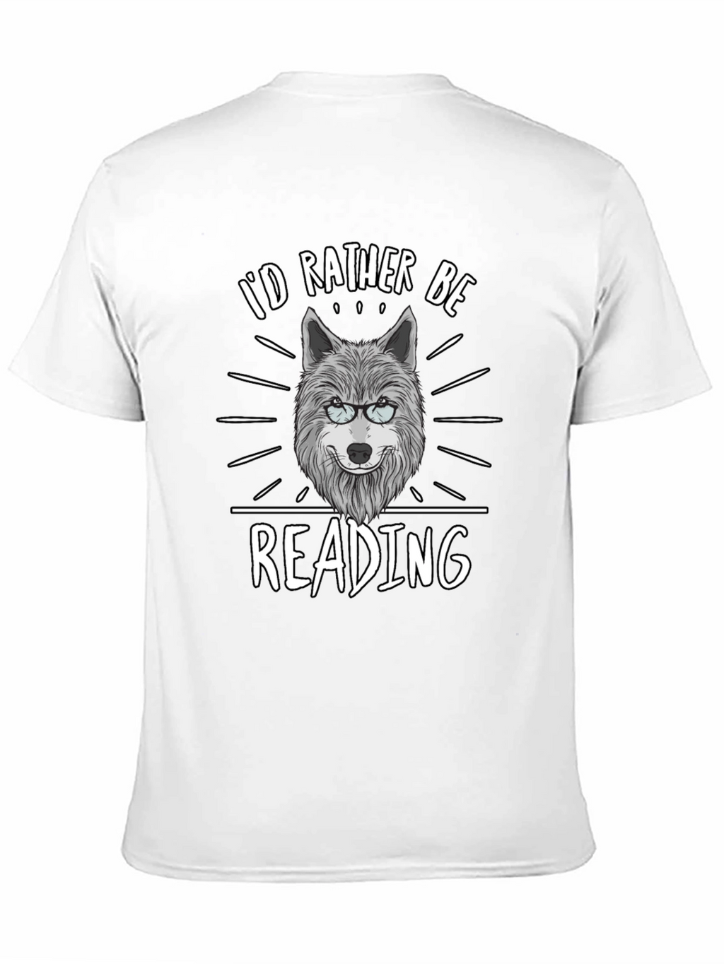 Id Rather Be Reading Wolf T-Shirt