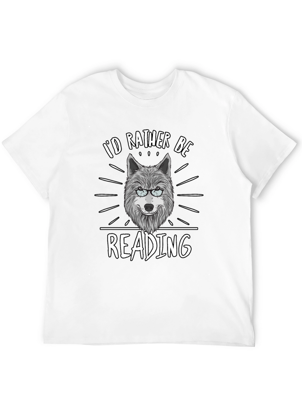 Id Rather Be Reading Wolf T-Shirt