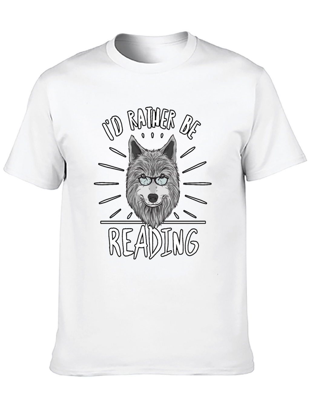 Id Rather Be Reading Wolf T-Shirt
