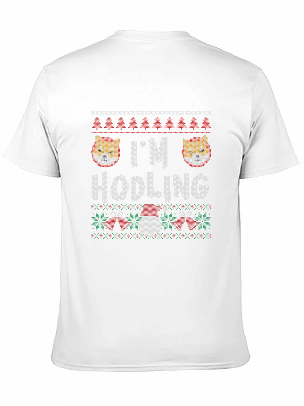 Im Hodling Shiba Holiday Crew Neck T-Shirt