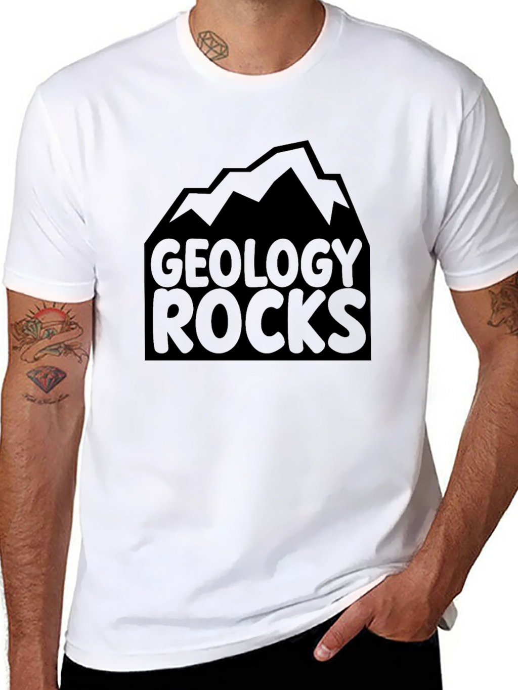 Geology Rocks Black Graphic Tee