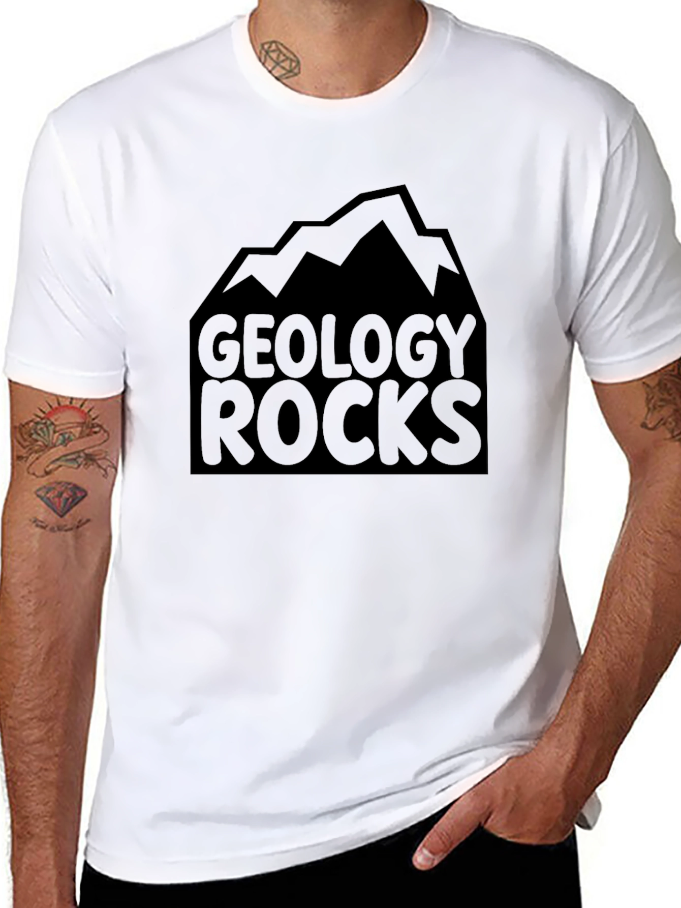 Geology Rocks Black Graphic Tee