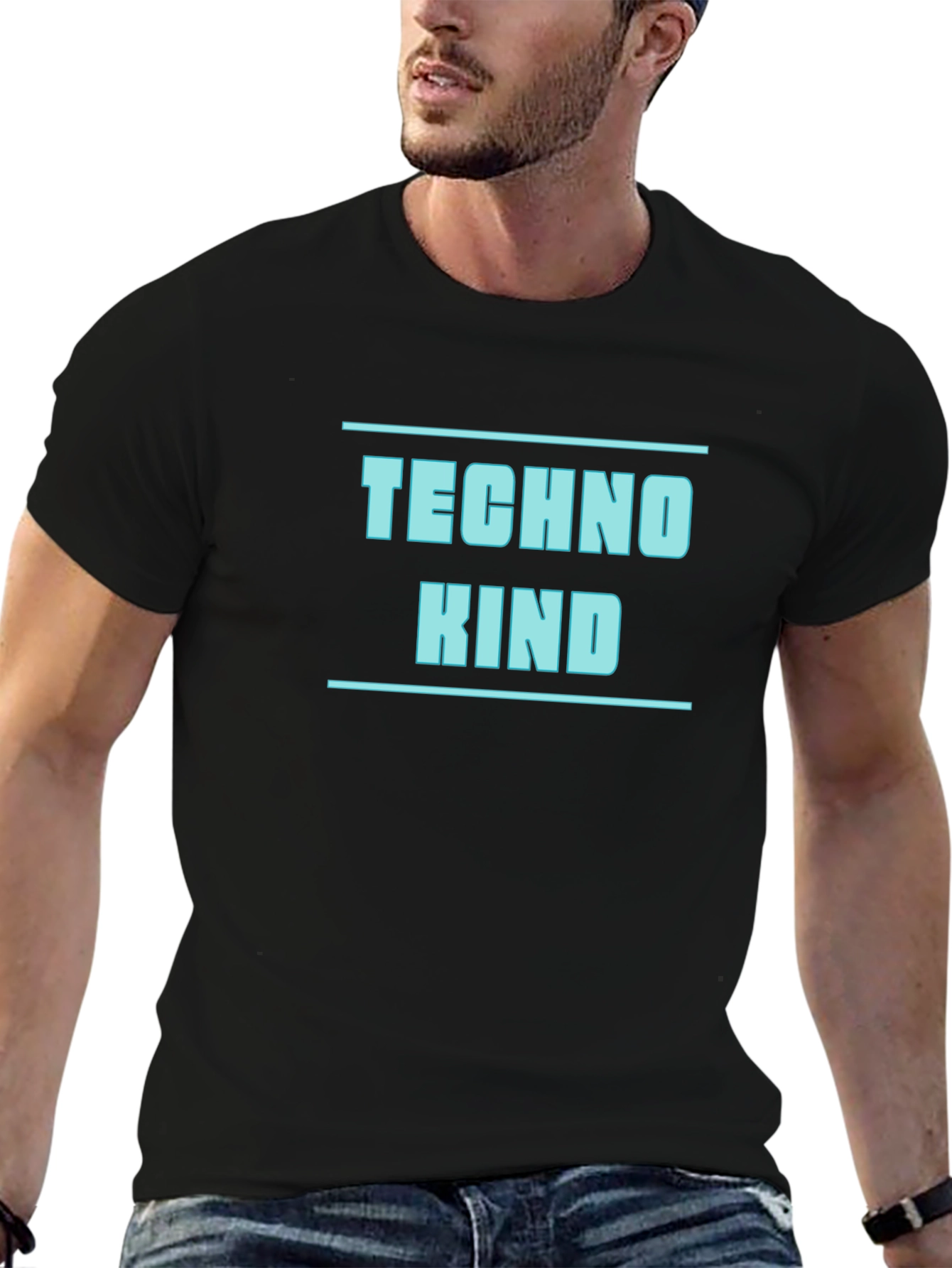Techno Kind Black T-Shirt - Cool Graphic Tee